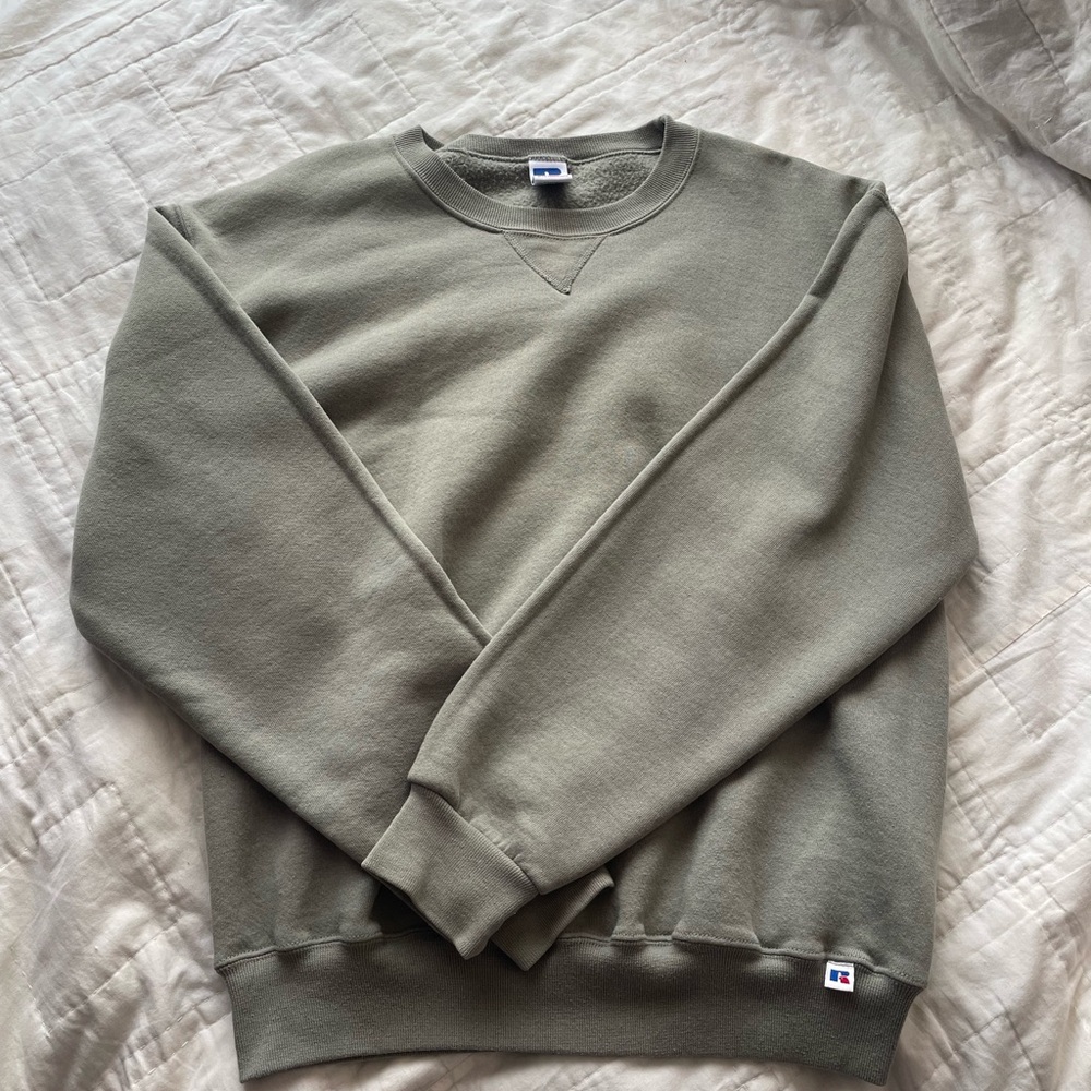Russell Athletics Olive Green Crewneck